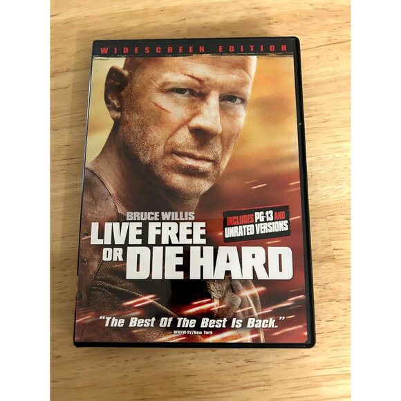 Live Free Or Die Hard 2007 DVD Widescreen Action Thriller Bruce Willis Pre-Owned - Picture 1 of 4